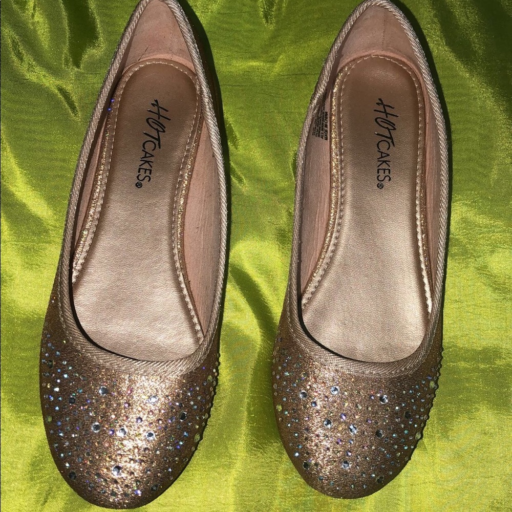 Girls Glittery Flats 🦄